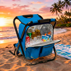 Silla Mochila Hielera Plegable